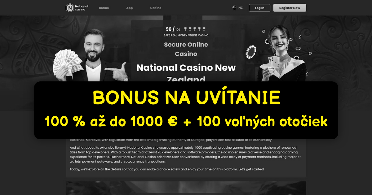 National Casino - Online Hry a Špeciálne Bonusy Slovensko