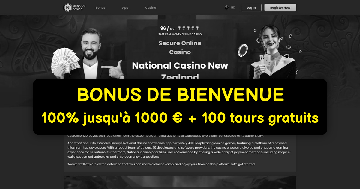 National Casino - Top Machines à Sous & Bonus Exclusifs France